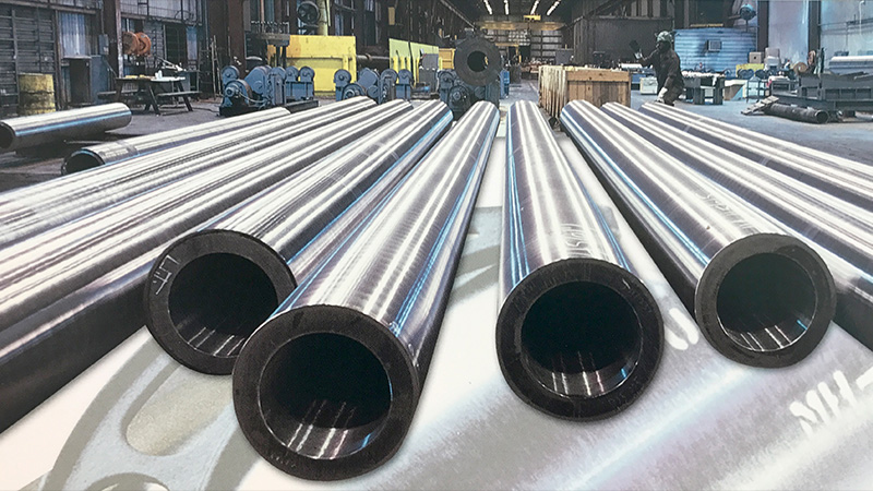 Stacked finished forged pipe products